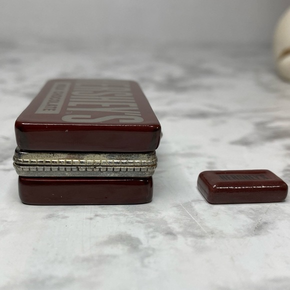 Rare Hershey’s Chocolate Bar Porcelain Hinged Trinket Box Midwest of Cannon Fall - Picture 2 of 16